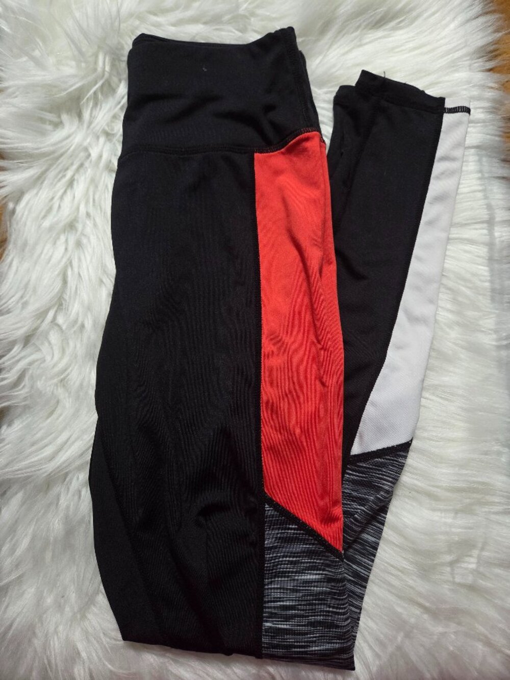Black, White, & Red Workout Pants